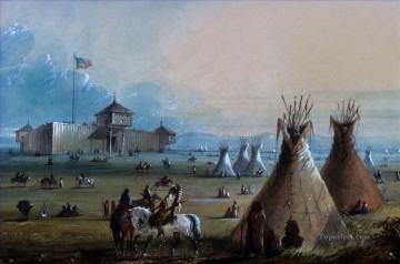 西部アメリカンインディアン 61 Oil Paintings